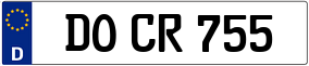 Trailer License Plate